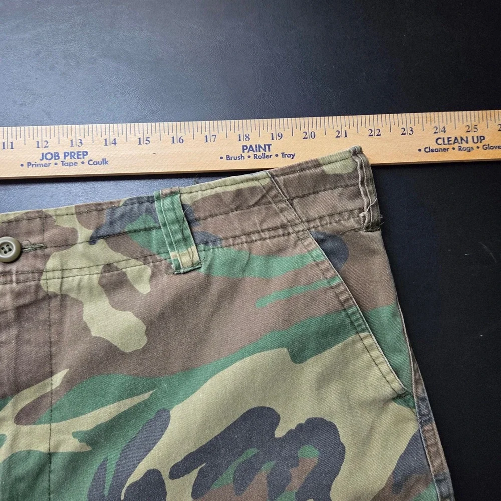 Rothco Cargo Shorts Mens 42 Green Camo BDU Woodland Military Tactical